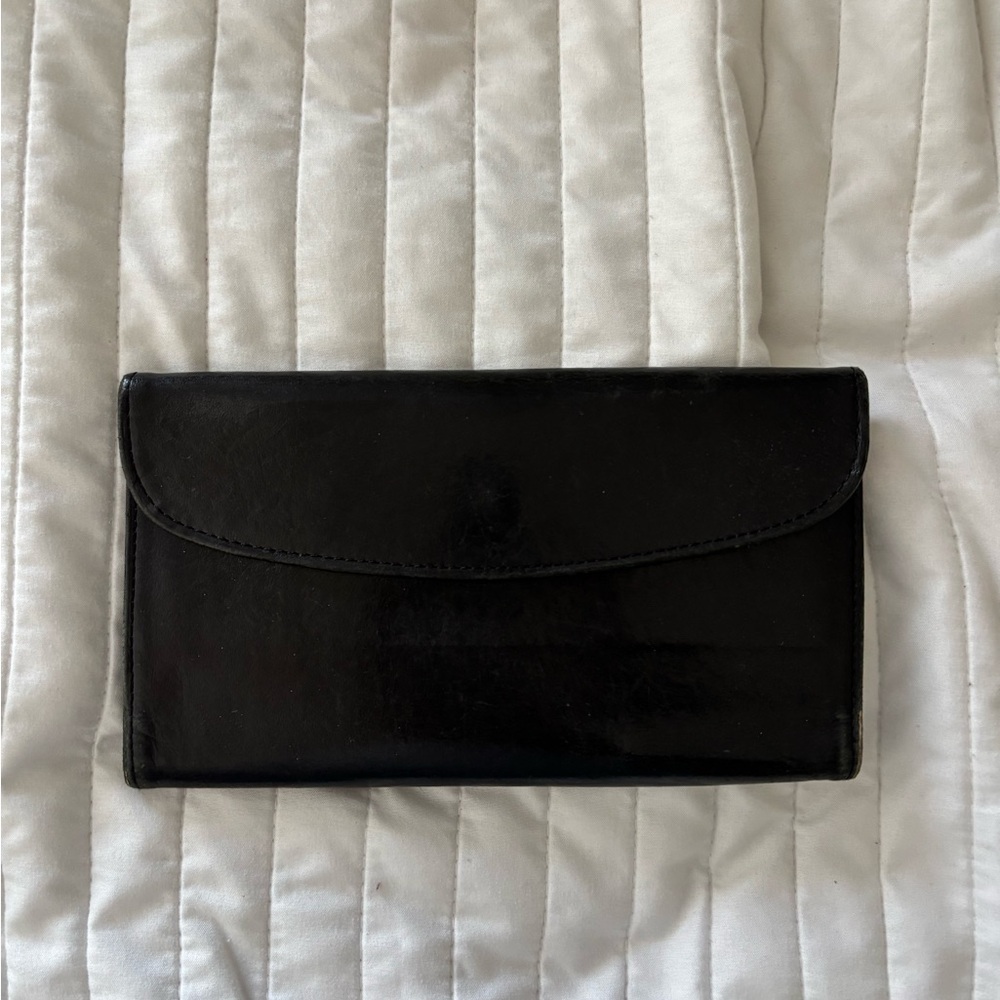 Vintage Coach Black Leather Wallet
